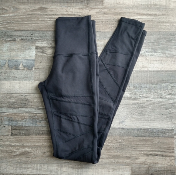 Lululemon Wunder Under Tech Mesh Black Leggings - Picture 13 of 16